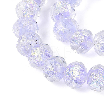 Handmade Foil Lampwork Beads Strands FOIL-T008-09C-1