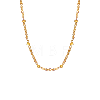 Stainless Steel Chain Satellite Chain Necklaces PW-WG9E049-02-1