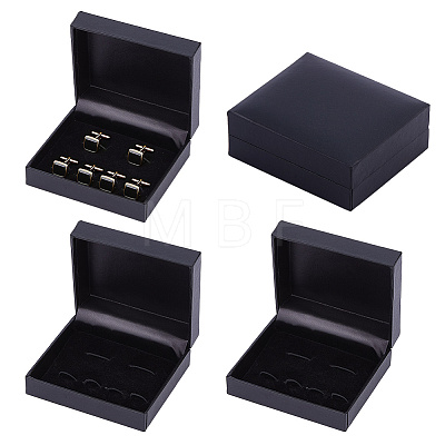 Plastic Cufflink Packing Boxes CON-WH0086-252-1