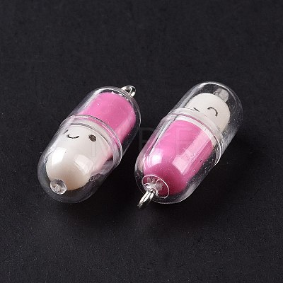 Translucent Plastic Pendants X-KY-L006-29G-1