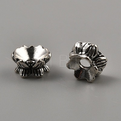 Tibetan Style Alloy Bead Caps FIND-WH0291-09B-AS-1