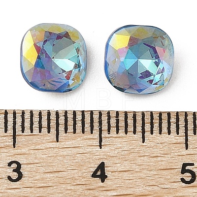 Glass Rhinestone Cabochons RGLA-L029-06B-BBLA-1