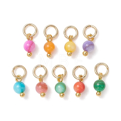 Dyed Natural Freshwater Shell Pendants PALLOY-JF05441-01-1