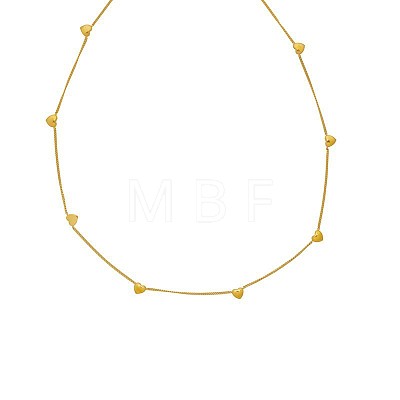 8 Heart Stainless Steel Link Chain Necklaces for Women FS-WG5BF1A-01-1