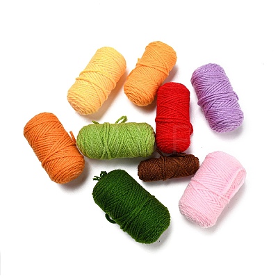 6 Style Fruit Yarn Knitting Beginner Kit DIY-F146-04-1