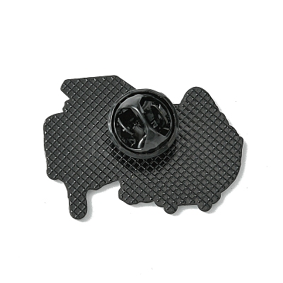 Black Alloy Brooches JEWB-G036-04B-1