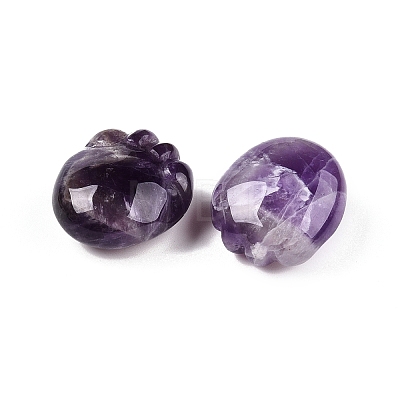 Natural Amethyst Footprint Figurines DJEW-N003-02B-1