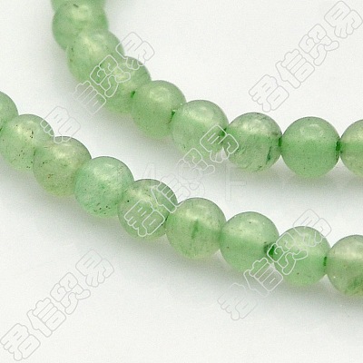 Natural Green Aventurine Round Beads Strands G-N0120-13-8mm-1