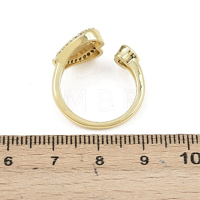 Brass Micro Pave Cubic Zirconia Open Cuff Rings for Women LS-RJEW-K308-03B-G-1