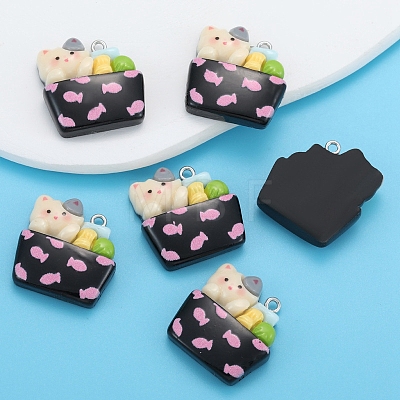 Cartoon Animal Resin Pendants PW-WG1B5D1-05-1