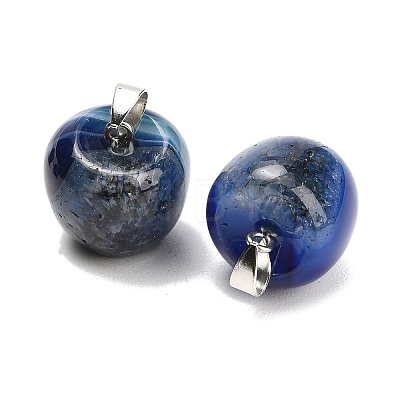 Teachers' Day Natural Agate Pendants GG-K002-14B-1