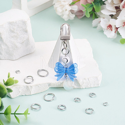 10Pcs 5 Styles Brass Open Jump Rings KK-TA0008-84P-1