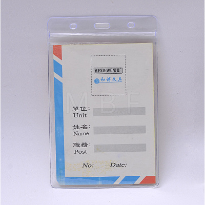 Plastic Badge Card Holders AJEW-R038-02-1
