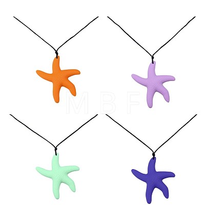 Trendy Silicone Pendant Necklaces NJEW-BB20615-A-1