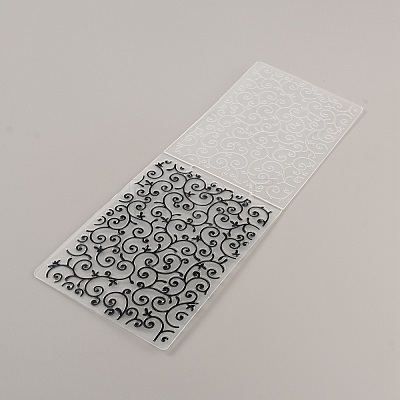 Plastic Embossing Folders DIY-WH0304-615-1