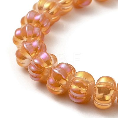 Rainbow Plated Electroplate Glass Beads GLAA-G106-02A-FR01-1