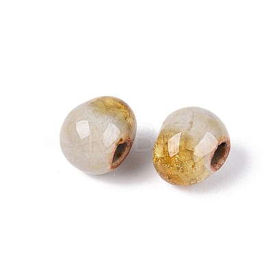 Handmade Crackle Porcelain Beads PORC-Q008-06B-11-1
