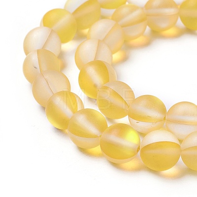 Synthetic Moonstone Beads Strands G-F142-8mm-10-1