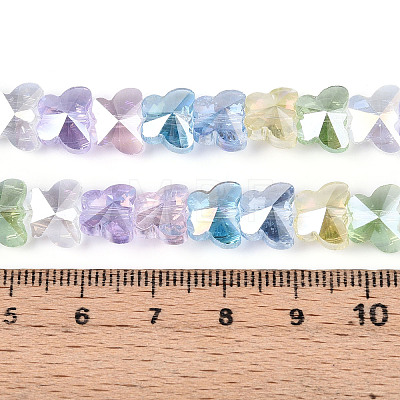 Transparency Glass Beads Strands GLAA-T025-03A-01-1