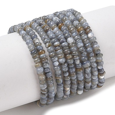 Natural Freshwater Shell Beads Strands X-SHEL-P017-01A-13-1