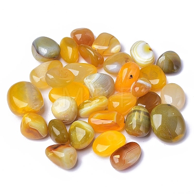 Natural Yellow Agate Imitation Pebble Ornament PW-WG8720F-26-1