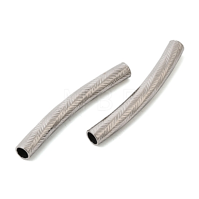 304 Stainless Steel Tube Beads STAS-B128-13F-P-1