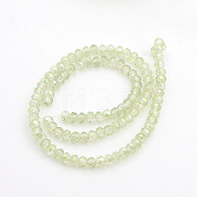 Electroplate Glass Beads Strands EGLA-D020-3x2mm-26-1