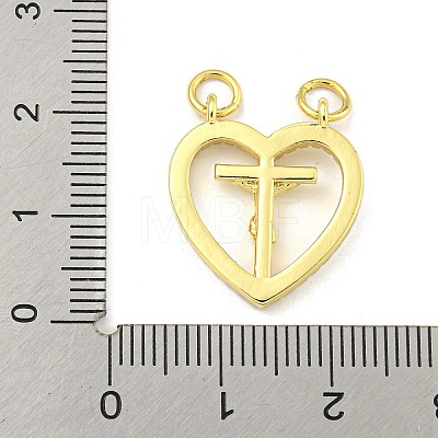 Rack Plating Brass Clear Cubic Zirconia Pendants KK-Z053-04G-1