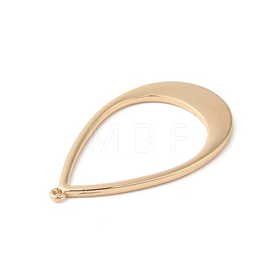Brass Open Back Bezel Big Pendants X-KK-O144-28G-1