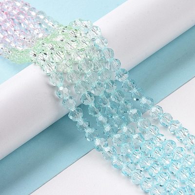 Transparent Glass Beads Strands GLAA-L045-02A-02-1