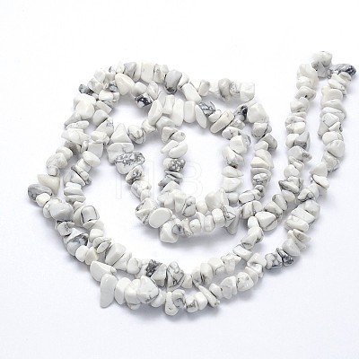 Natural Howlite Beads Strands X-G-O049-B-40-1