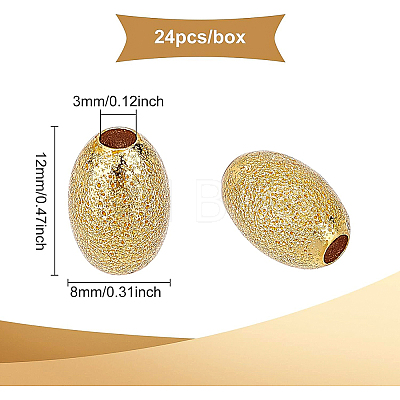 24Pcs Eco-Friendly Brass Textured Beads KK-BC0007-87-RS-1