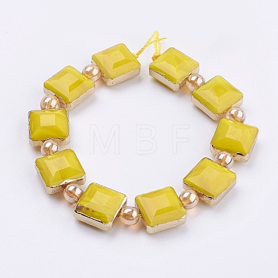 Opaque Glass Beads Strands EGLA-K013-01B-1