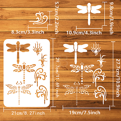 Plastic Drawing Painting Stencils Templates DIY-WH0396-513-1