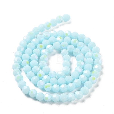 Opaque Glass Beads Strands EGLA-A035-P6mm-L10-1