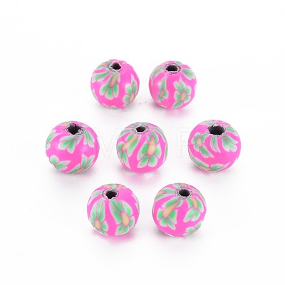 Handmade Polymer Clay Beads CLAY-N008-055A-05-1