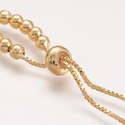 Brass Bead Chain Necklace Making X-NJEW-F151-01G-1