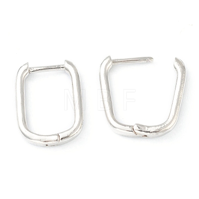 Brass Huggie Hoop Earrings EJEW-L234-025P-1