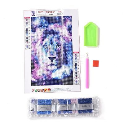 5D DIY Diamond Painting Animals Canvas Kits DIY-C004-14-1