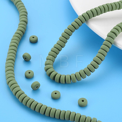 Handmade Polymer Clay Beads Strands X-CLAY-N008-105-1