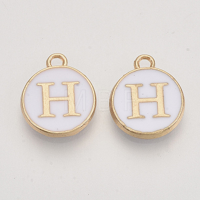 Golden Plated Alloy Charms X-ENAM-S118-01H-1