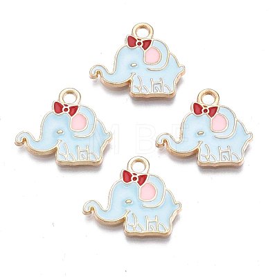 Alloy Enamel Pendants ENAM-N048-007A-1