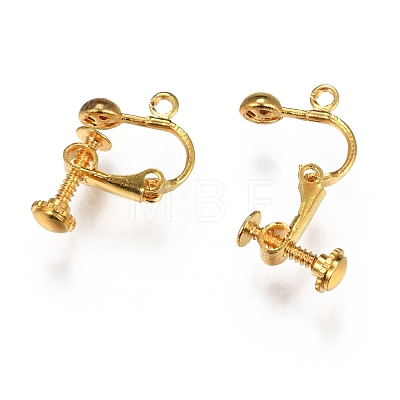Brass Screw-Back Earring with Loop EC143-M-1
