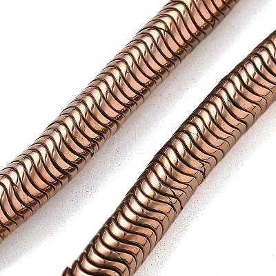 Electroplated Synthetic Non-magnetic Hematite Beads Strands G-B132-A01-01-1