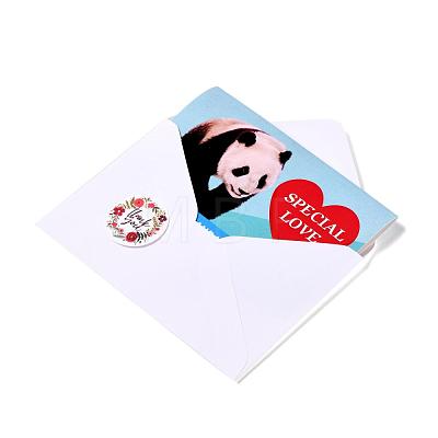 Rectangle Paper Greeting Cards DIY-F096-22-1
