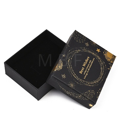 Gold Stamping Planet Cardboard Jewelry Packaging Boxes CON-T002-01E-1