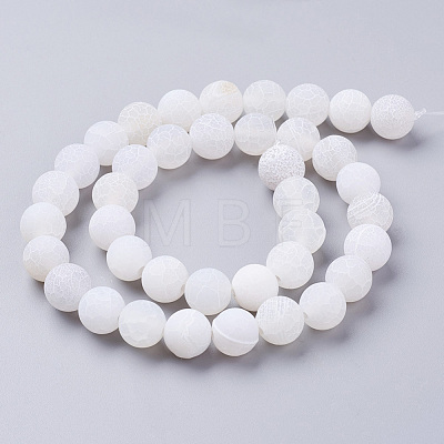 Natural Crackle Agate Beads Strands G-G055-10mm-5-1