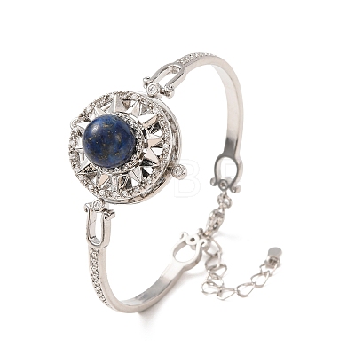 Rotating Sun Natural Lapis Lazuli Link Bracelets GG-CBA0251-11P-12-1