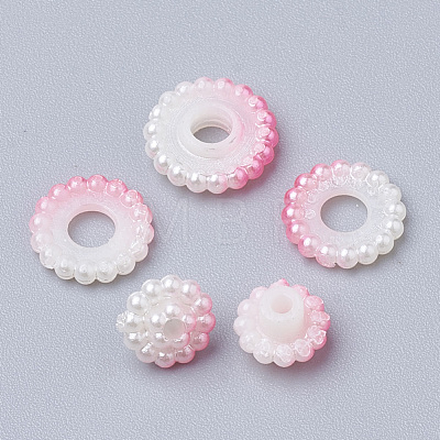 Imitation Pearl Acrylic Beads OACR-T004-10mm-14-1