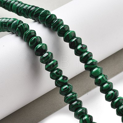 Synthetic Malachite Beads Strands G-P559-A04-01-1